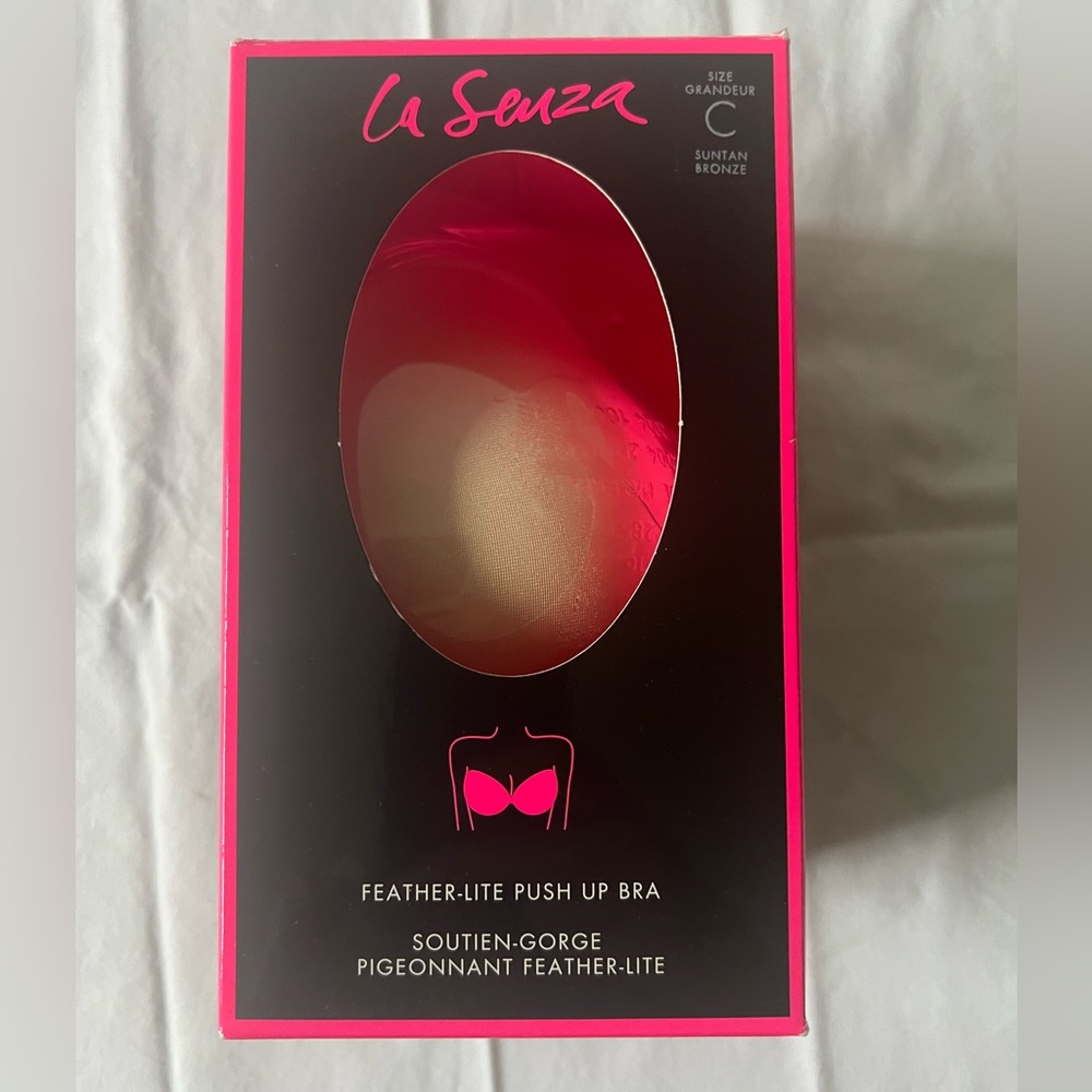 NuBra feather-lite push up bra Size C in Suntan Bronze NEW